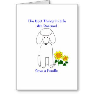 Poodle Best Things In Life Card