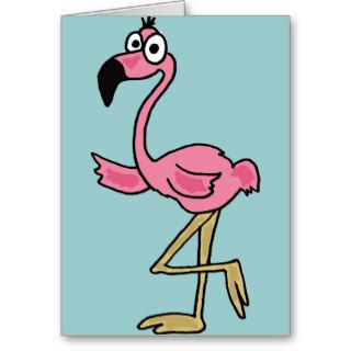 XX  Funny Flamingo Card