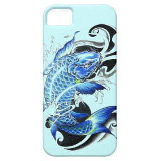 blue tattoo Japanese Koi Fish vintage iPhone 5 Case