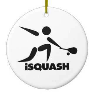 Game Of Squash iSquash Logo Christmas Tree Ornament