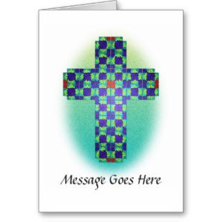 Mosaic/Stained Glass Cross Cards