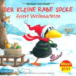 Maxi Pixi Nr. 142 Der kleine Rabe Socke feiert Weihnachten Nele Moost, Annet Rudolph Bücher