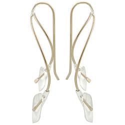 Tressa Goldfill and Sterling Silver Calla Lily Earrings Tressa Gold Overlay Earrings