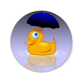 Umbrella duck stickers