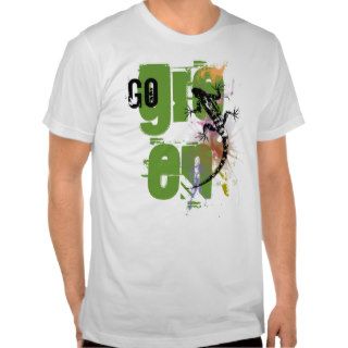 Go Green Iguana T Shirt