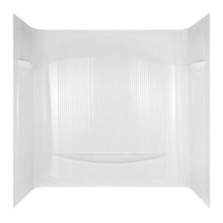 ASB Uni Wrap One Piece Bathtub Wall Set in White TW04440A