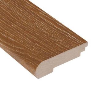 Home Legend Wire Brushed Heritage Oak 3/8 in. Thick x 3 3/8 in. Wide x 78 in. Length Hardwood Stair Nose Molding HL145SNH