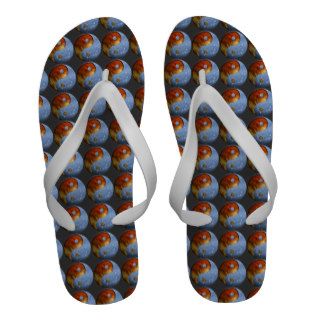 Fire and Ice Yin Yang (Customizable) Sandals