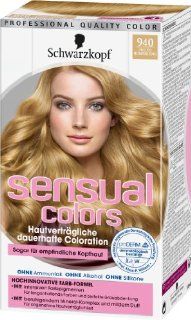 Schwarzkopf Sensual Colors dauerhafte Coloration Stufe 3, 940 Helles Honigblond, 3er Pack (3 x 142 ml) Drogerie & Körperpflege