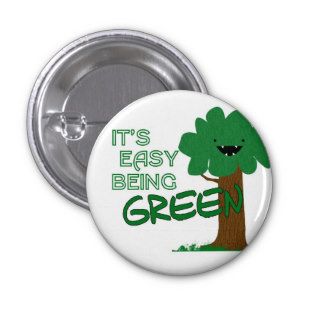 Easy Being Green Button