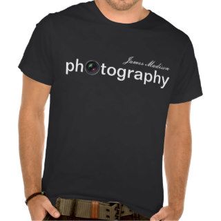 Personalized Camera Lens Photography Tee Shirt