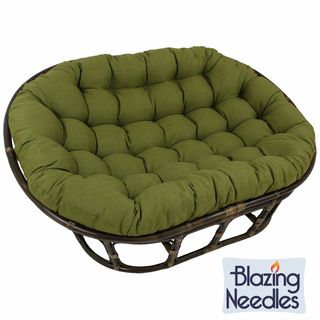 Blazing Needles 48x65 inch Indoor/ Outdoor Double Papasan Cushion Blazing Needles Outdoor Cushions & Pillows