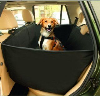 Hunde PKW Schondecke Autositz Hundeschondecke Autorücksitzdecke Autoschondecke mit Seitenteilen Schwarz  135 x 148 cm Haustier