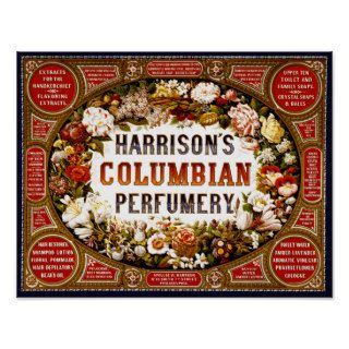 Harrison's Columbian Perfumery ~ Vintage Ad Posters