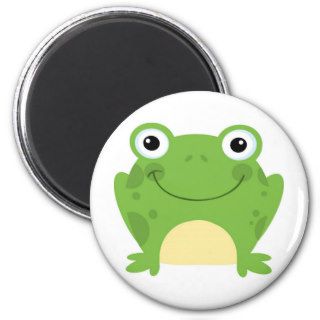 Happy Round Frog Magnet
