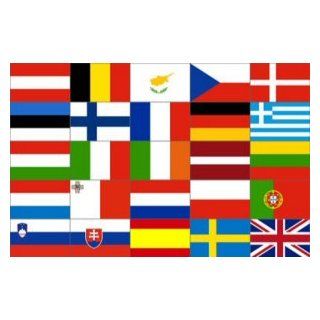 Flagge 90 x 150  Europa 25 Länderflaggen Küche & Haushalt
