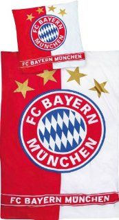 FCB / FC Bayern München Bettwäsche Linon 'Fahne' (135x200 cm + 80x80 cm) Spielzeug
