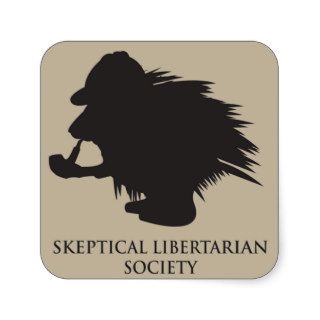 The Skeptical Libertarian Porcupine stickers