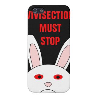 Vivisection Must Stop Sad Lab Rabbit 4 Covers For iPhone 5
