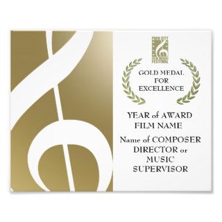 Gold Award Certificate Photo