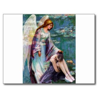 GARDEN OF GRIEF ~ MY ANGEL COMES TO ME Postcard