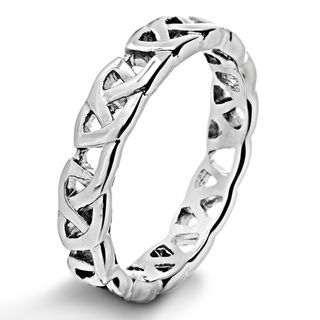 Stainless Steel Men's Celtic Knot Band West Coast Jewelry Men's Rings