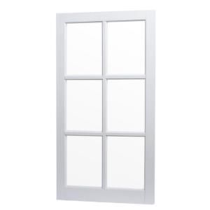 TAFCO WINDOWS 6 Lite Fixed Barn Sash Picture Windows, 22 in. x 41 in., White, with Single Glass and without Screen VBS2241S