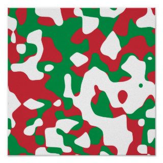 Christmas Camouflage Print