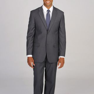 Caravelli Italy Men's Super 2 button Grey Suit Suits