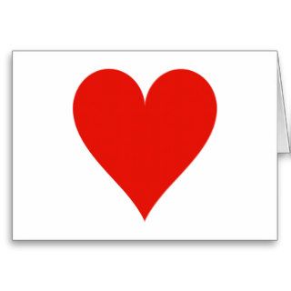 Heart symbol cards