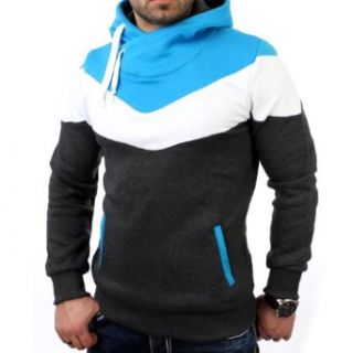 Reslad RS 1020 new Jersey Kapuzen Pullover Sweatshirt Türkis Größe 2XL Bekleidung