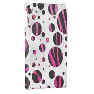 Zebra Black and Hot Pink Print Cover For The iPad Mini