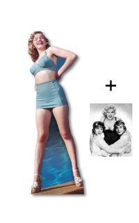 Marilyn Monroe Tragen Blue Bikini   Lebensgrosse Pappfiguren / Stehplatzinhaber / Aufsteller   Enthält 8X10" (25X20Cm) Starfoto   #169 Spielzeug