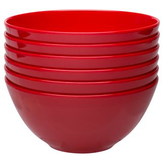 Zak Ella Red 6.25 Inch Individual Bowls (Set of 6) Zak Outdoor Tableware