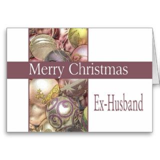Ex Husband Christmas Card