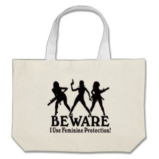 Feminine Protection   Girls with GUNS Tote Bag