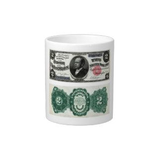 $2 Banknote Silver Certificate Series 1891 Jumbo Mug