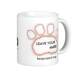 LEO Paw print & Logo mugs