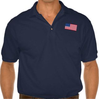 Classic American Flag Men's Polo Shirt
