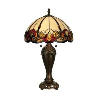 Dale Tiffany 27 in. Northlake Antique Bronze Table Lamp TT90235