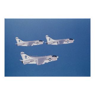 A 7 Corsair II Formation Posters