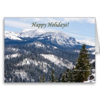 Happy Holidays, Echo Pass, Lake Tahoe California Greeting Card