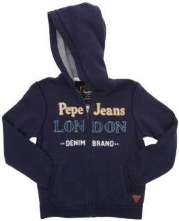 Pepe Jeans Jungen Sweatshirt PB580148   BOBBY, Gr. 128 (8), Blau (595NAVY) Bekleidung