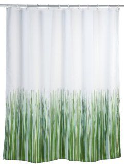 Duschvorhang Nature   Anti Schimmel/Anti Bakteriell, Polyester, 180 x 200 cm Küche & Haushalt