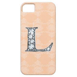 "L" Diamond Bling iPhone 5 "Barely There" Case iPhone 5 Covers
