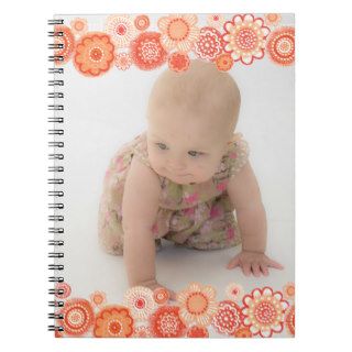 Baby Girl Create Your Own Photo Spiral Notebook