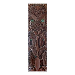 Maori Kahungunu Carving Print