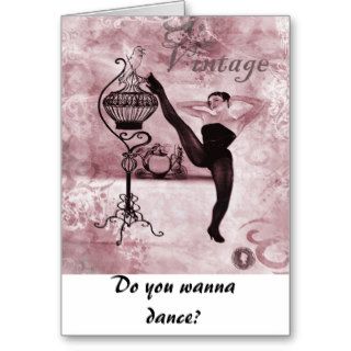Vintage dance  card