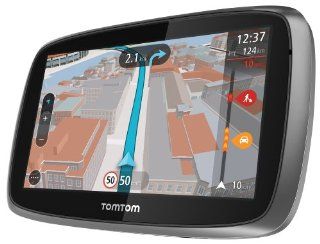 TomTom GO 5000 Europe Navigationsgerät (13 cm (5 Zoll) Touchscreen, 8GB interner Speicher, QuickGPSfix, Lifetime TomTom Traffic & Maps) schwarz TomTom Navigation & Car HiFi
