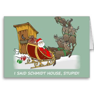Schmidt House Cartoon Christmas Card